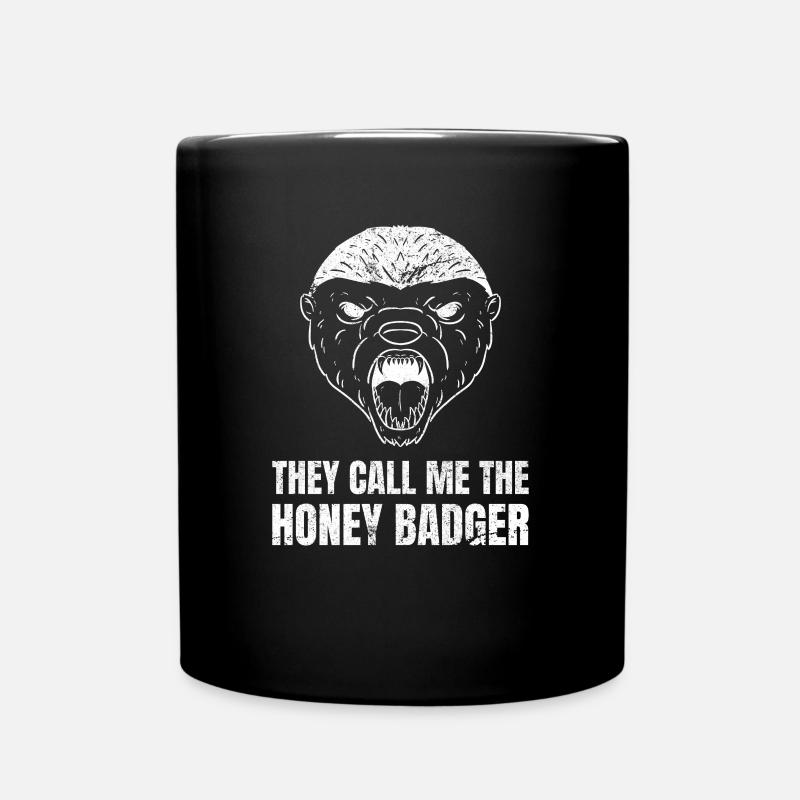 They Call Me The Honey Badger Honigdachs - Mug uni - noir