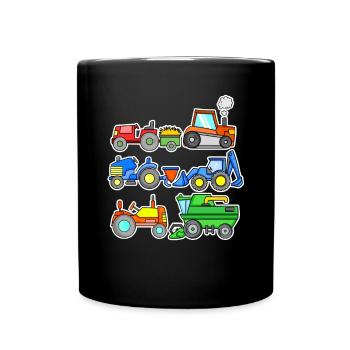 Machines agricoles Machines agricoles - Mug uni - noir - Devant