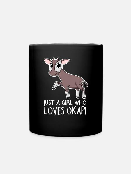 Okapi - Tasse einfarbig - Schwarz