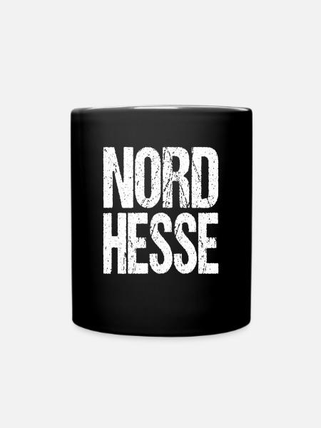 Nordhessen - Stolzer Nordhesse - Tasse einfarbig - Schwarz