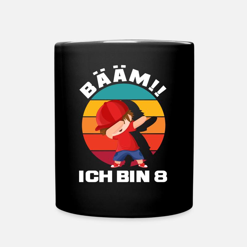 8. Geburtstag Dabbing Junge Jungs - Tasse einfarbig - Schwarz