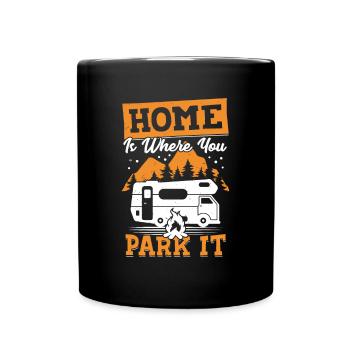 Motorhome Motorhome Camping Camper Gift - Full Colour Mug - black - Front