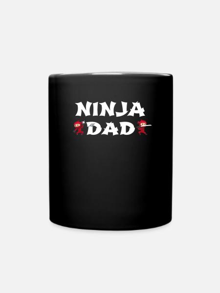 Ninja DAD for Ninja Birthday - Full Colour Mug - black