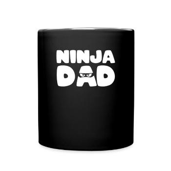 Ninja Party Ninja Dad Birthday Party Ninja Motto - Full Colour Mug - black - Front