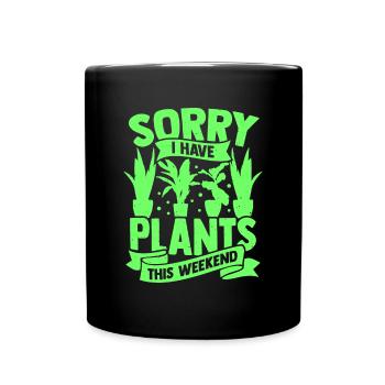 Garden allotment garden plants gardener gift - Full Colour Mug - black - Front