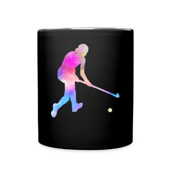 Hockey hockey de hockey cadeau de joueur équipe - Mug uni - noir - Devant