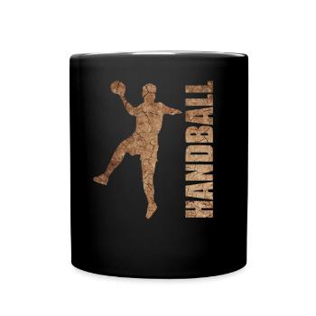 Handball handball Sport sport cadeau homme - Mug uni - noir - Devant