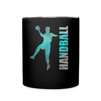 Handball handball Sport sport cadeau homme - Mug uni - noir - Devant