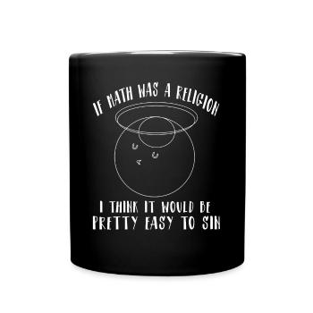 Maths drôles Proverbes Prof de maths - Mug uni - noir - Devant