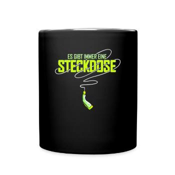 There is always an electric car electric car - Full Colour Mug - black - Front