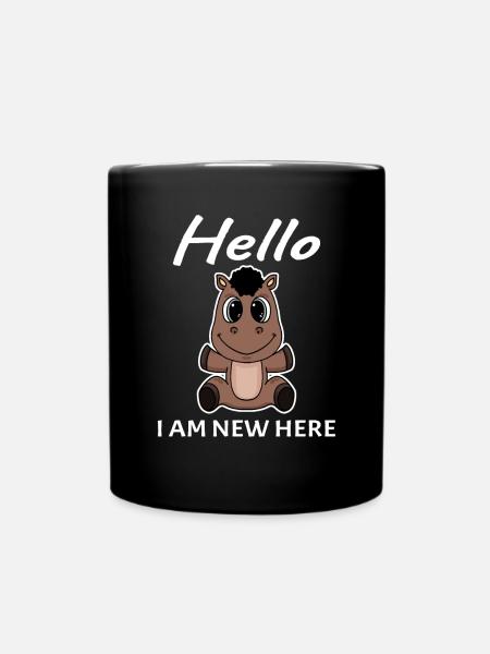 Baby Birth Pregnant - Baby Shower - Full Colour Mug - black