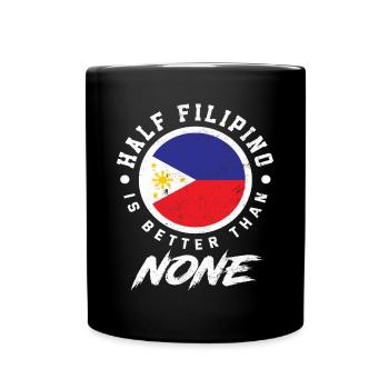 Philippines Origine Semi-Filipino Filipina - Mug uni - noir - Devant