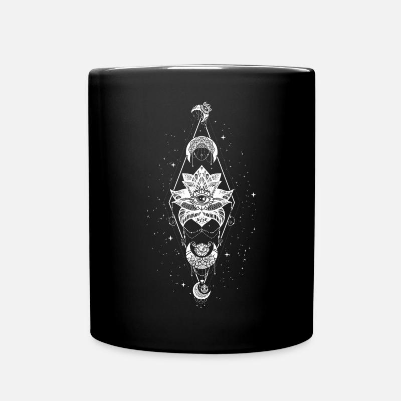 Occult Wicca Mond Lotus Witchcraft Aesthetic Goth - Tasse einfarbig - Schwarz