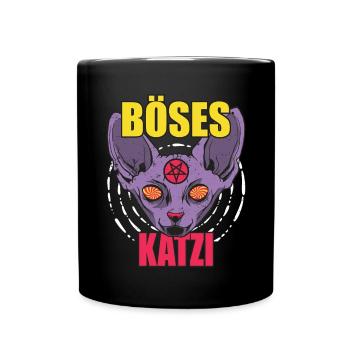 Chat de Katzi - Mug uni - noir - Devant
