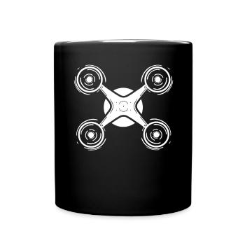 Drone Quadcopter Drone Pilot Drone - Full Colour Mug - black - Front