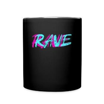 Rave - Tasse einfarbig - Schwarz - Vorne