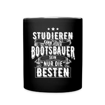 Bootsbauer - Tasse einfarbig - Schwarz - Vorne