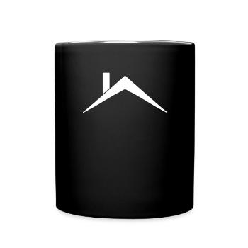 Maison toit - Mug uni - noir - Devant