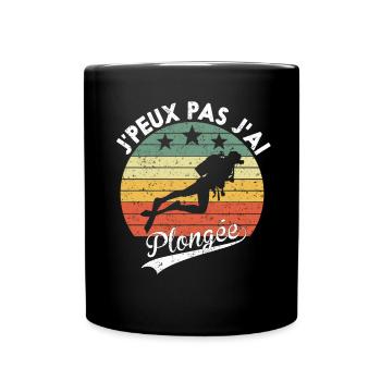 J'Peux Pas J'ai Plongée Cadeau Pour Amateurs - Mug uni - noir - Devant
