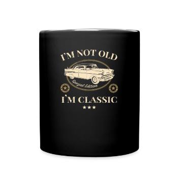 not old classic - Tasse einfarbig - Schwarz - Vorne