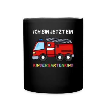 Geschenk für Kindergarten Kleinkinder - Tasse einfarbig - Schwarz - Vorne