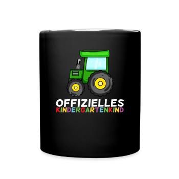 Kindergarten Kindergartenkind - Tasse einfarbig - Schwarz - Vorne