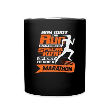 Funny Marathon Runner Marathon Runner Gift - Full Colour Mug - black - Front