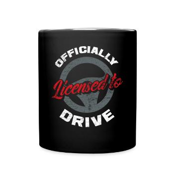 Driver's license Passed - Full Colour Mug - black - Front