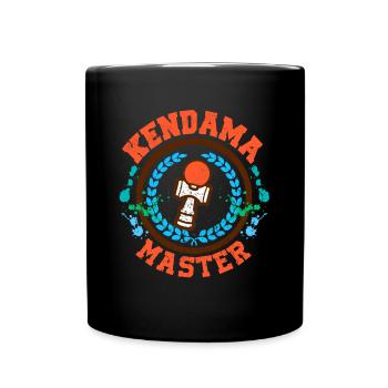 Kendama-Meister - Tasse einfarbig - Schwarz - Vorne