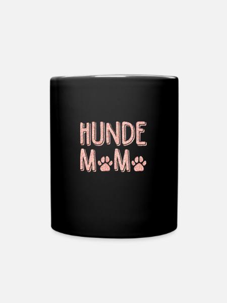 Hundemama - Tasse einfarbig - Schwarz