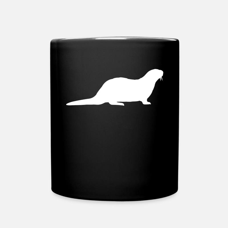 Otter - Tasse einfarbig - Schwarz