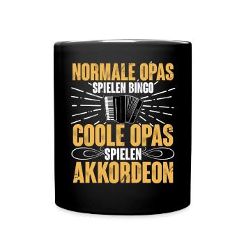 Akkordeon - Tasse einfarbig - Schwarz - Vorne