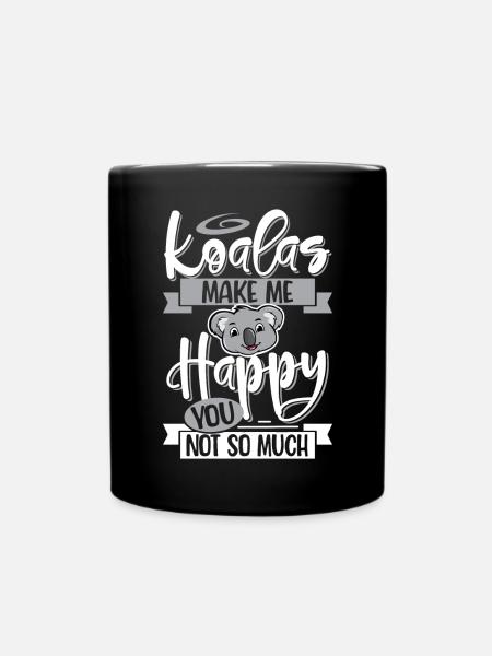 Koala - Mug uni - noir