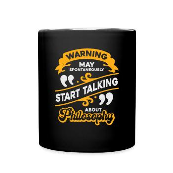 Drôle de philosophie étudiant enseignant cadeau - Mug uni - noir - Devant