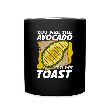 Avocat partenariat amour couple cadeau - Mug uni - noir - Devant