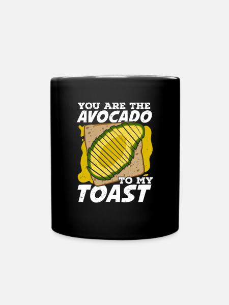 Avocado Partnerschaft Liebe Ehepaar Geschenk - Tasse einfarbig - Schwarz