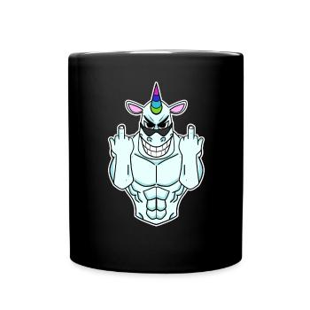 Licorne majeur - Mug uni - noir - Devant