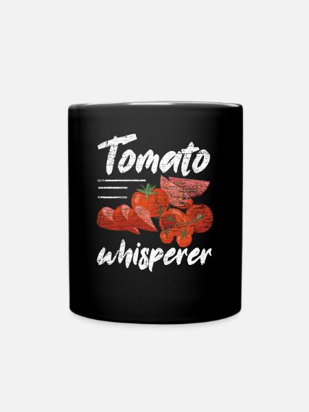 Garten Tomaten Garten Zucht Geschenk - Tasse einfarbig - Schwarz
