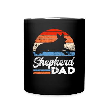 German Shepherd Dad German Shepherd - Full Colour Mug - black - Front