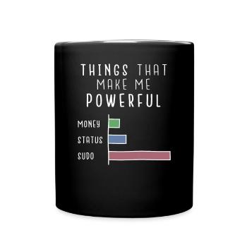 Linux T-Shirt - Ein super Geschenk - Tasse einfarbig - Schwarz - Vorne