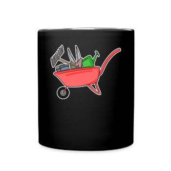 Motif jardin jardiné cadeau - Mug uni - noir - Devant