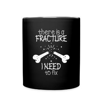 Orthopädischer Chirurg Knochenbrüche - Tasse einfarbig - Schwarz - Vorne