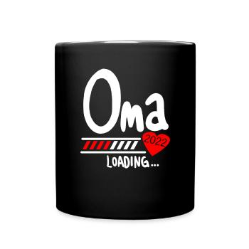 Oma 2022 loading - Tasse einfarbig - Schwarz - Vorne