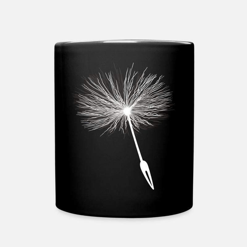 Loewenzahn Samen Pusteblume - Tasse einfarbig - Schwarz
