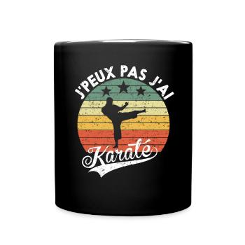 Ich kann nicht, ich habe Karate Geschenk für Amateure - Tasse einfarbig - Schwarz - Vorne