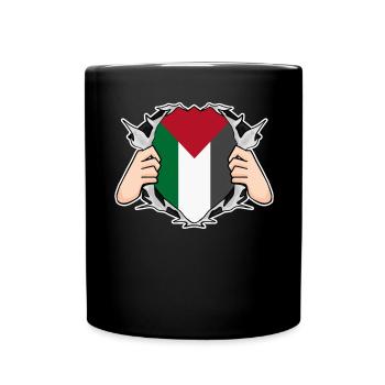 Palestine - Mug uni - noir - Devant