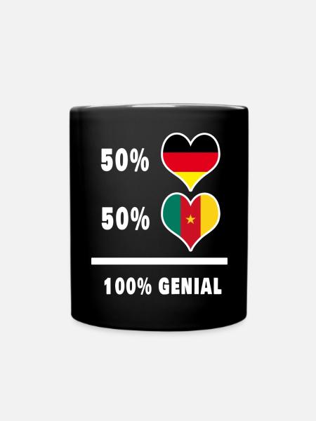 Allemagne et Cameroun 100 % Genial / Cadeau - Mug uni - noir