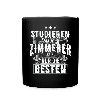 Zimmerer - Tasse einfarbig - Schwarz - Vorne