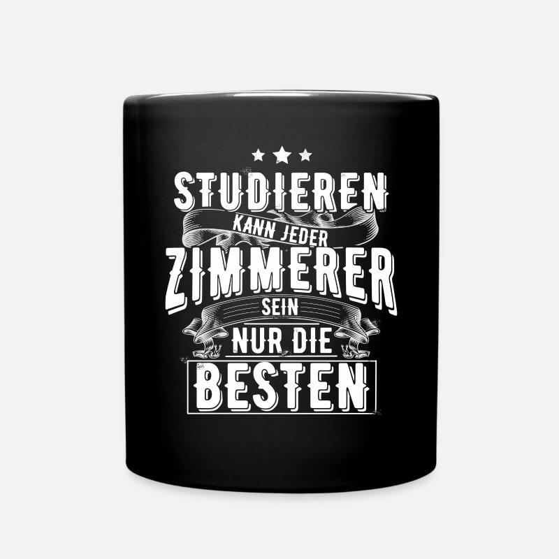 Zimmerer - Tasse einfarbig - Schwarz