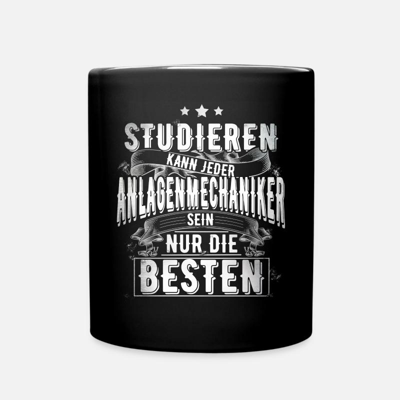 Anlagenmechaniker - Tasse einfarbig - Schwarz